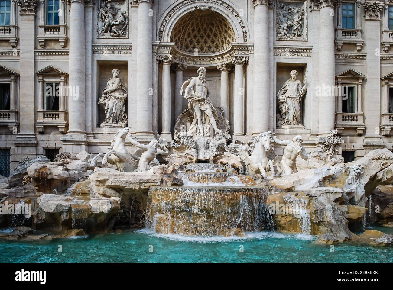 Trevi-Brunnen in Rom, Italien Stockfoto