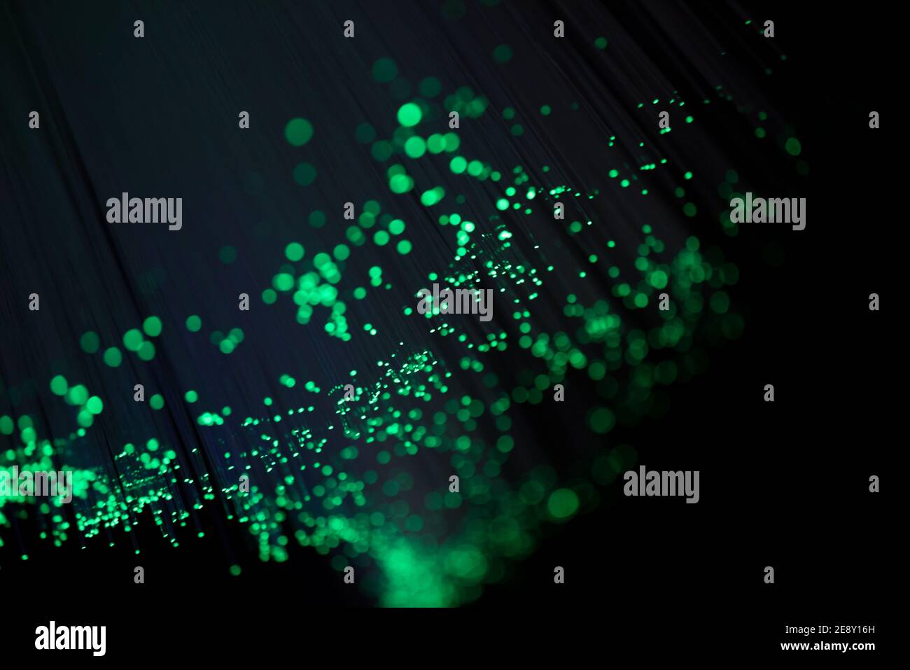 Glasfaser Nahaufnahme, schnelles Internet-Hintergrundkonzept Stockfoto