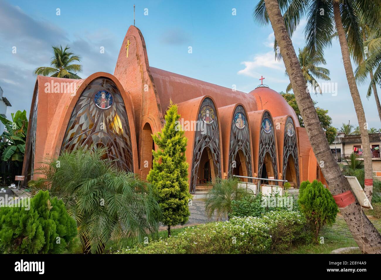 St. George Orthodoxe Koonan Kurishu Alte syrische Kirche in Fort Kochi, Indien Stockfoto