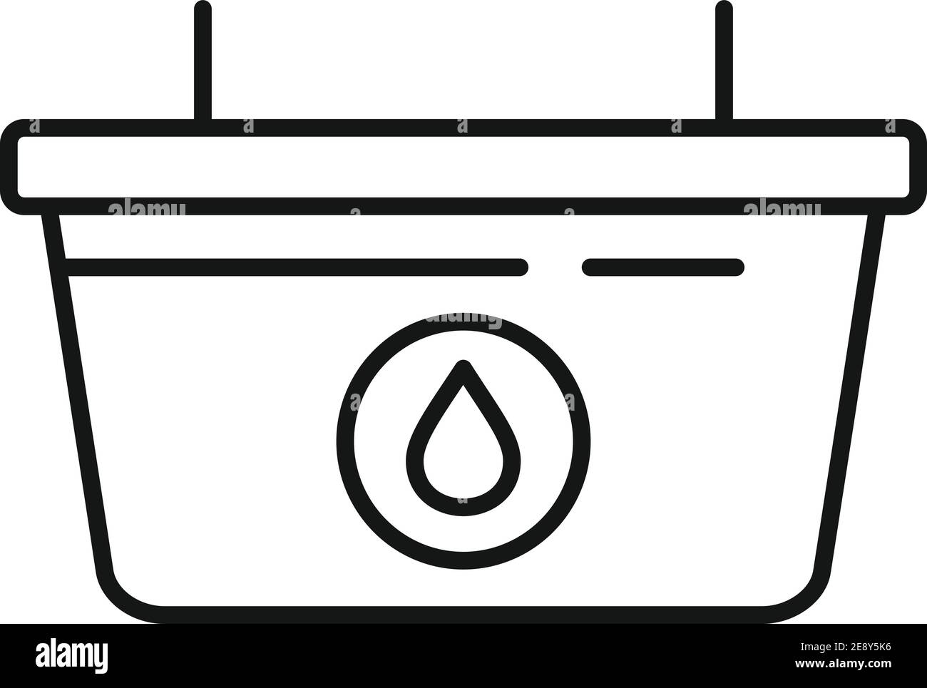 Symbol für Blutspende, Umrissstil Stock Vektor