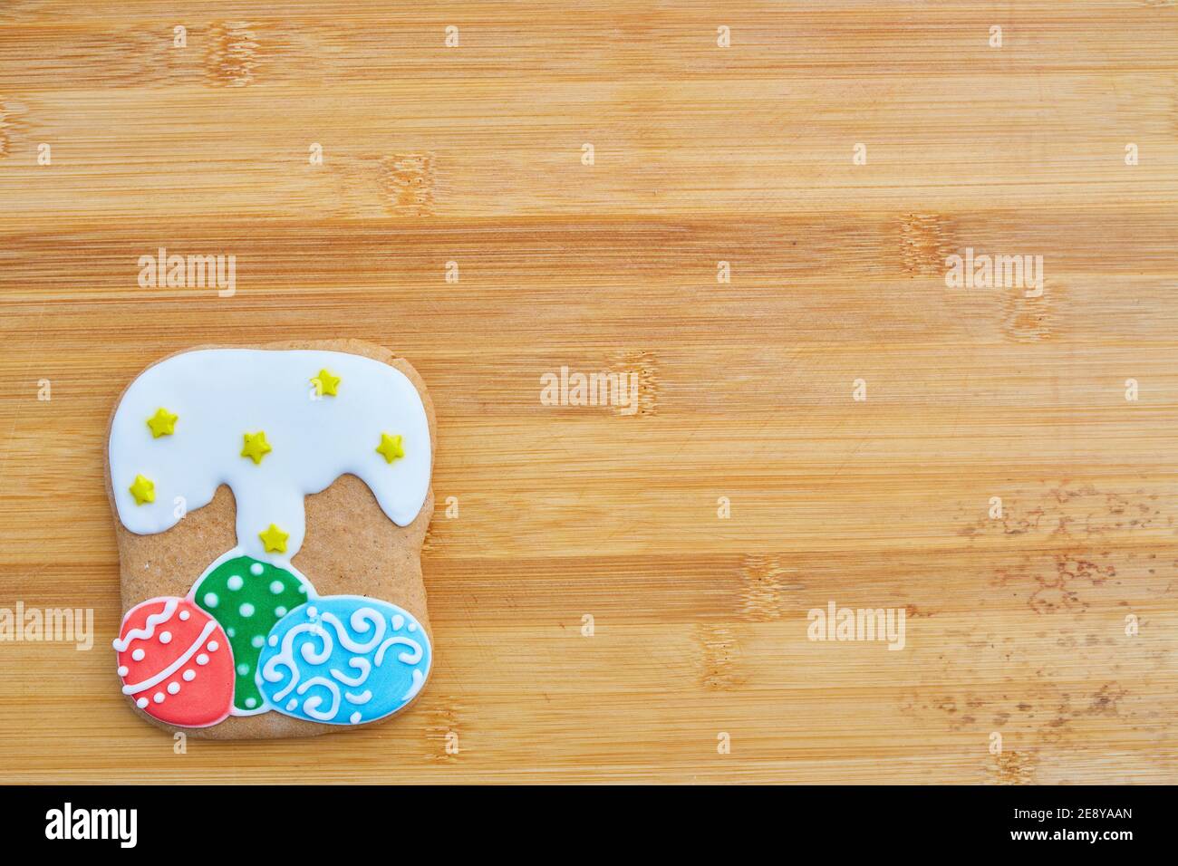 Ostern hausgemachte Lebkuchen Cookie über Holz- Tabelle Stockfoto