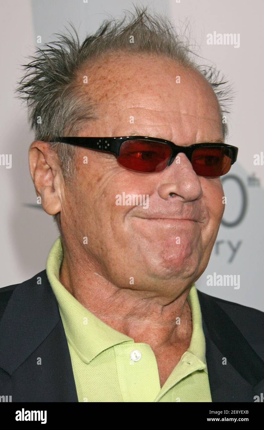 Jack Nicholson kommt zum 40. Jubiläum des American Film Institute (AFI), das am 3. Oktober 2007 im Arclight Theater in Los Angeles, CA, USA, stattfand. Foto von Baxter/ABACAPRESS.COM Stockfoto