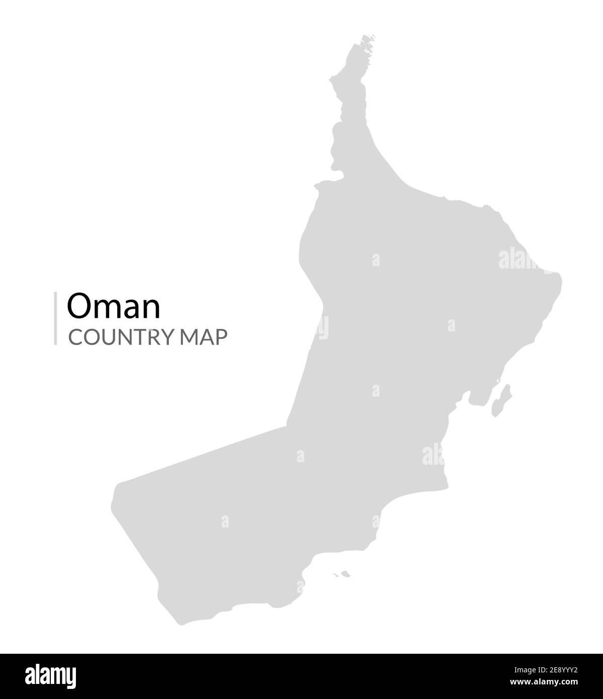 Oman Vektorkarte Land Symbol. Oman Welt Teil Hintergrund Stock Vektor