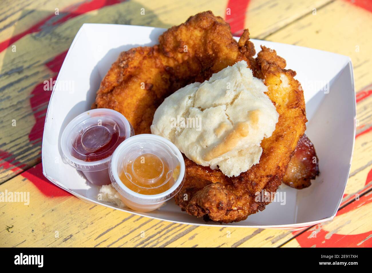 Hot Chicken Biscuit, Nashville, TN, USA Stockfoto