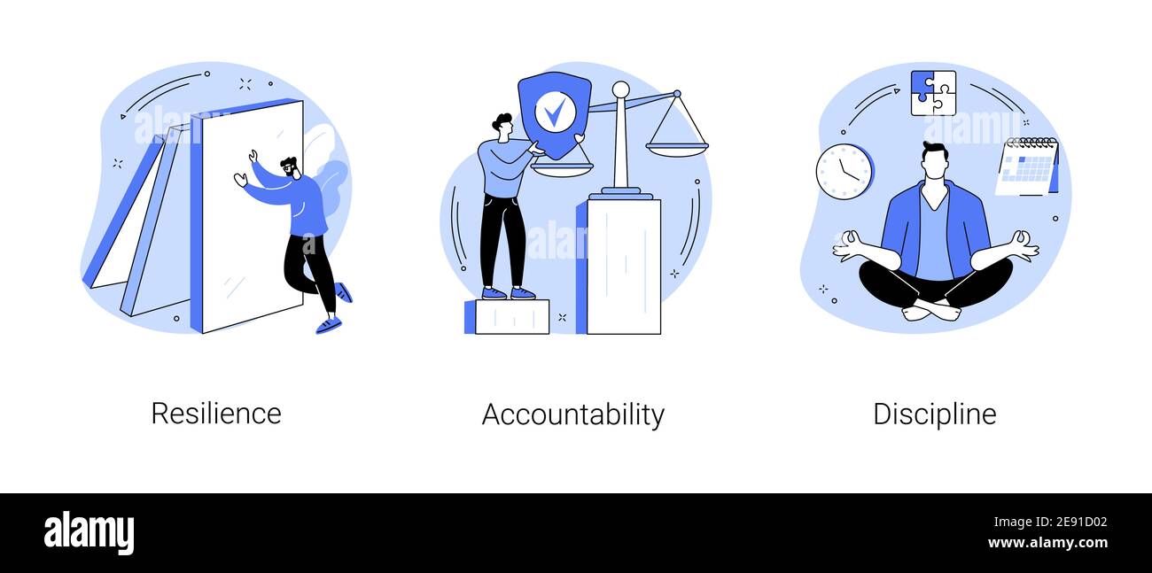Persönliche Qualität abstrakte Konzept Vektor-Illustrationen. Stock Vektor