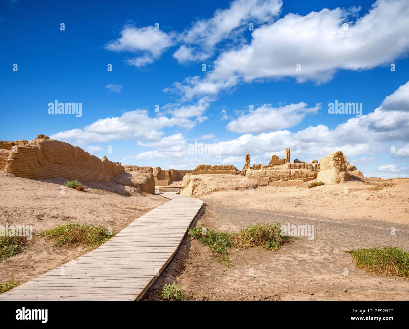 Xinjiang turpan Stadt Ruinen der stadt gaochang Stockfoto