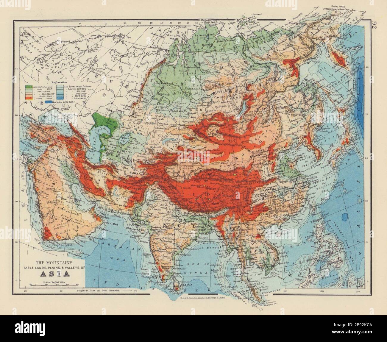 Flüsse asiens karte Fotos und Bildmaterial in hoher Auflösung Alamy