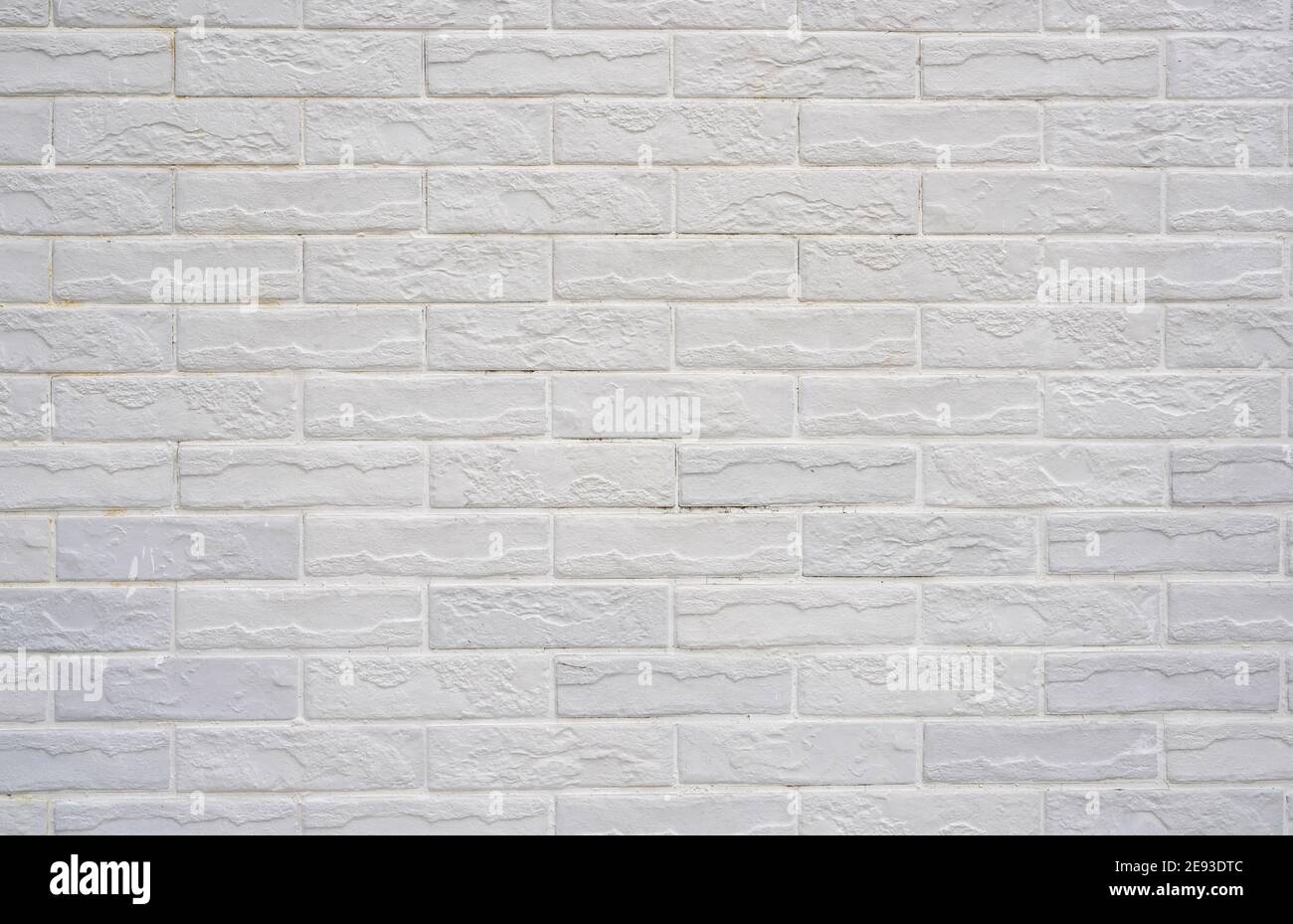 Weiße Ziegelwand Textur Hintergrund. Stockfoto