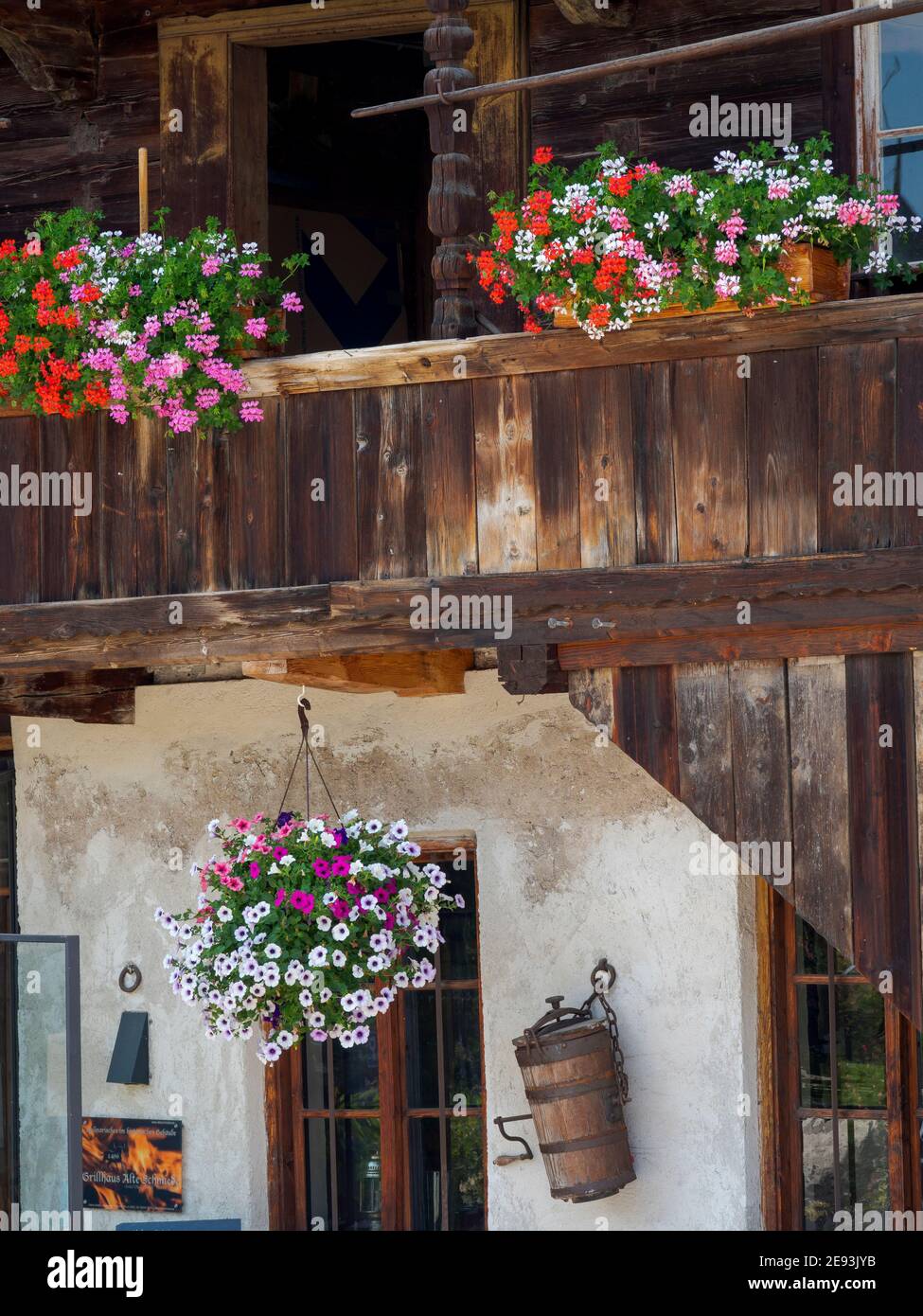 Dorf Reit im Winkl im Chiemgau in den bayerischen alpen. Europa, Deutschland, Bayern Stockfoto