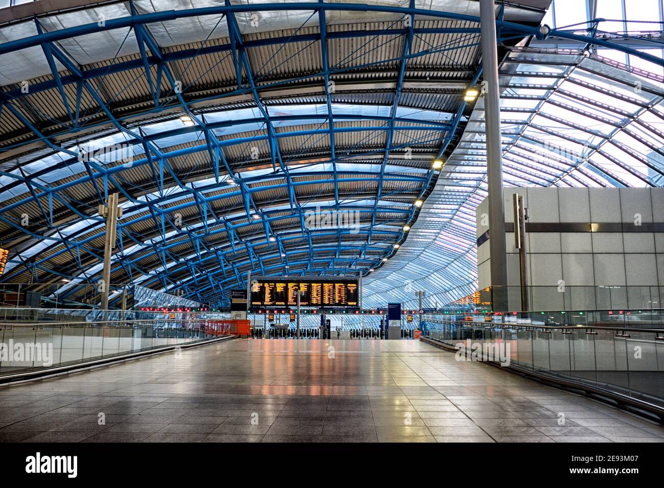 Lockdown am Waterloo Bahnhof, New Terminal Stockfoto