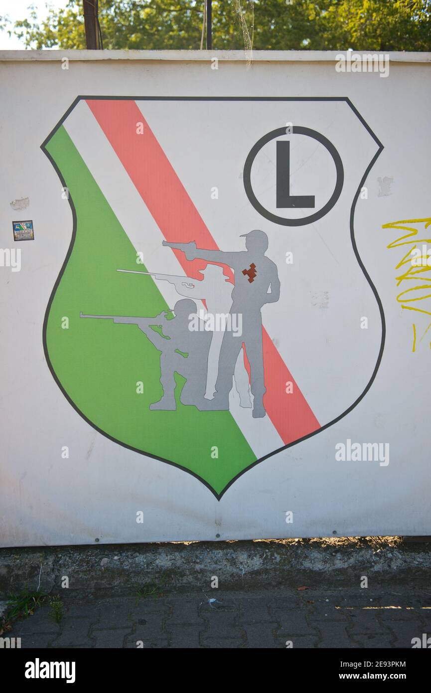 Legia Warsawa-Symbol Stockfoto