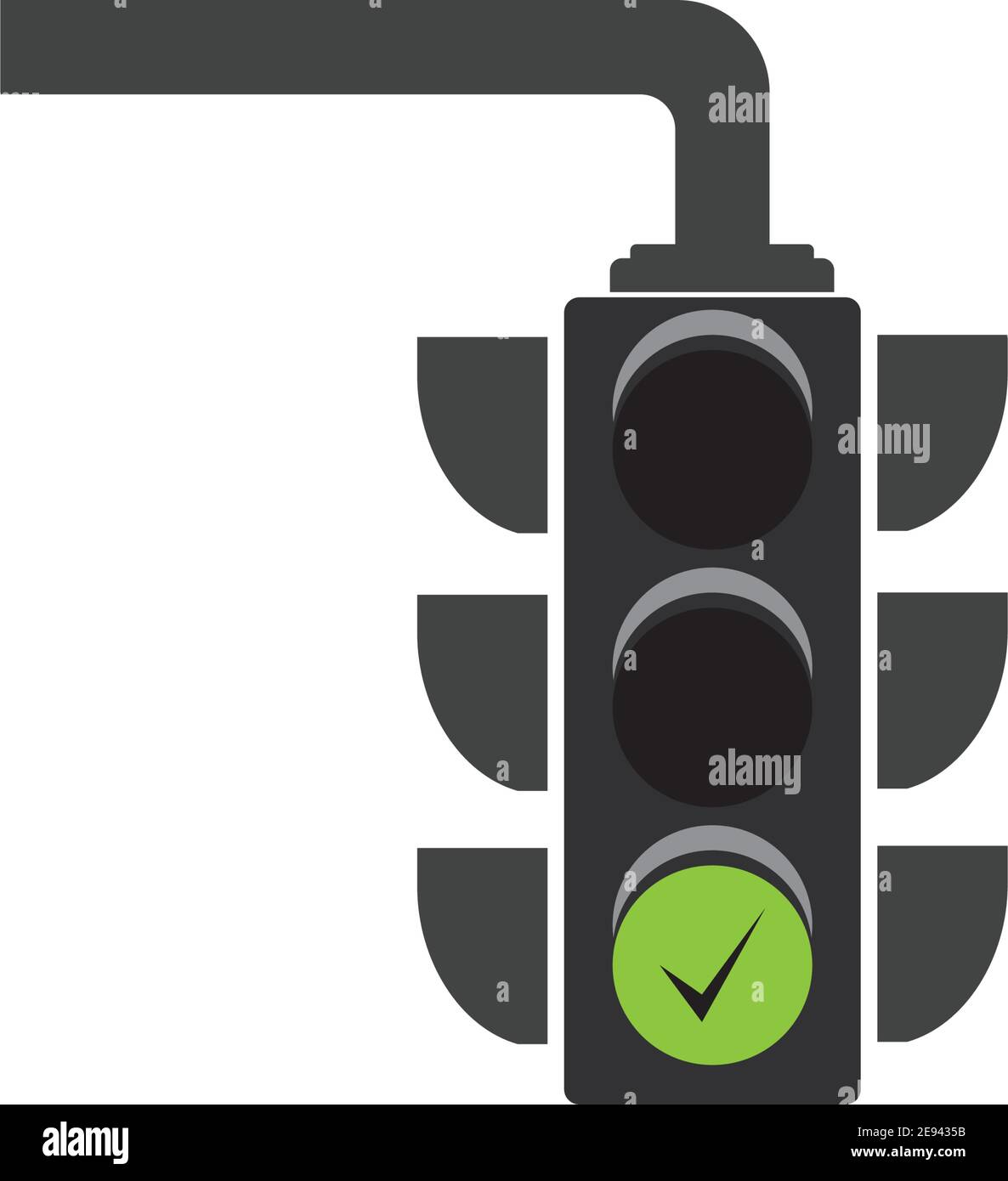 Ampelsymbol Vektor Design Vorlage Ampelsignal - Vektorsymbol Stock Vektor