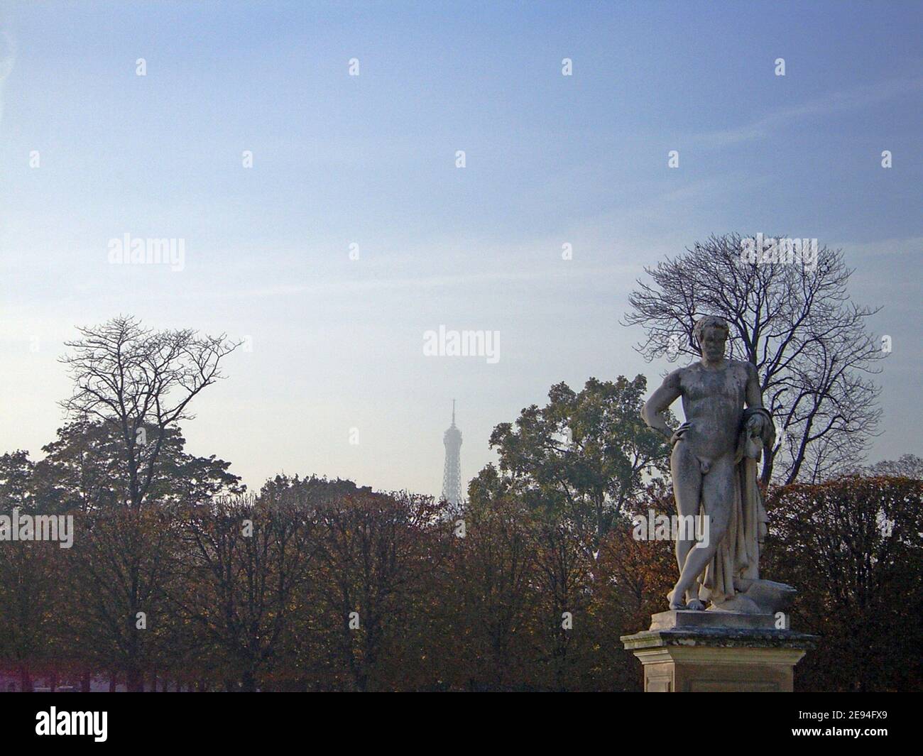 Paris, Les jardins du Louvre Stockfoto