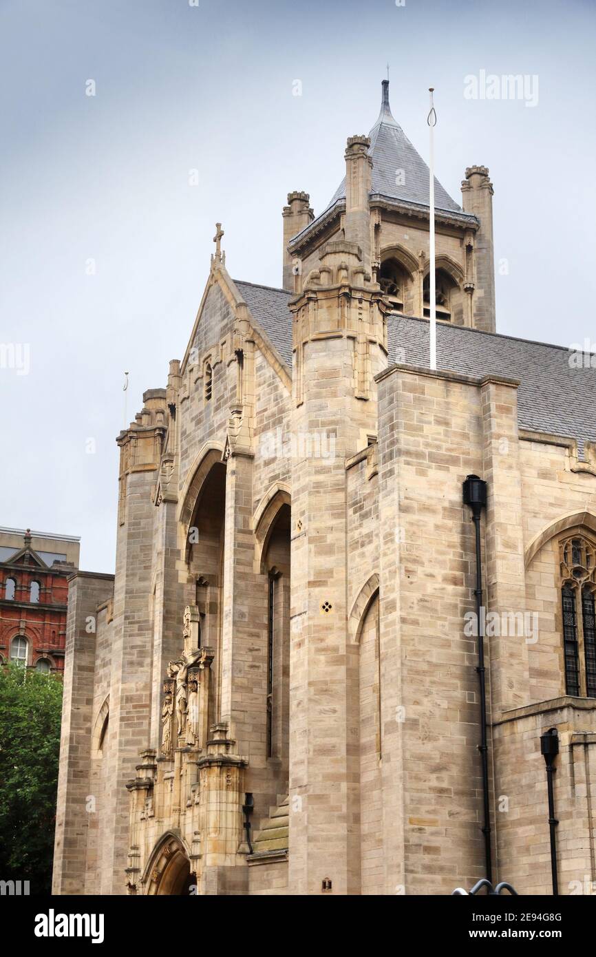 Leeds Cathedral, Großbritannien. Kirche vor Ort als Saint Anne bekannt. Stockfoto