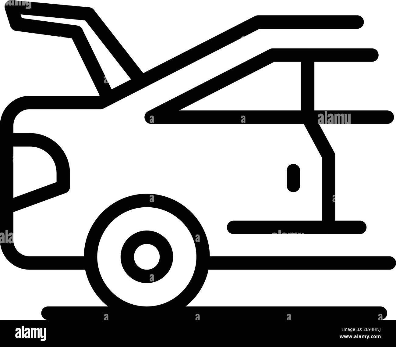 Tasche Auto Kofferraum Symbol einfachen Vektor. offenes Fahrzeug 16817805  Vektor Kunst bei Vecteezy
