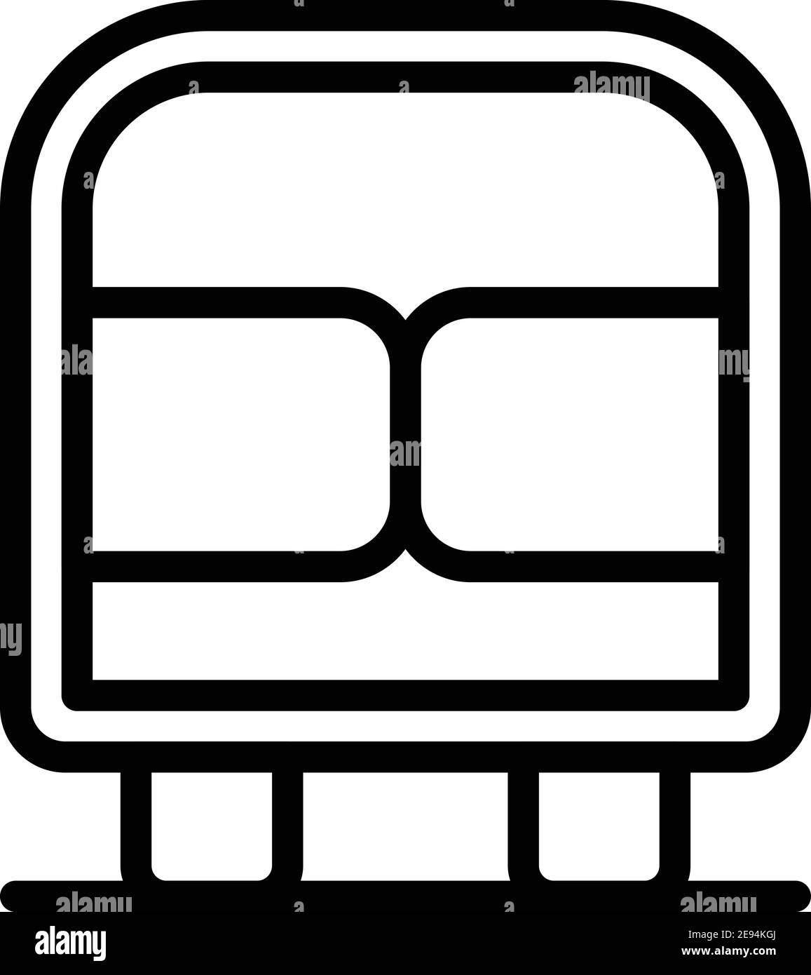 Symbol „Kofferraumtür öffnen“. Umriss öffnen Auto Boot Tür Vektor-Symbol für Web-Design isoliert auf weißem Hintergrund Stock Vektor