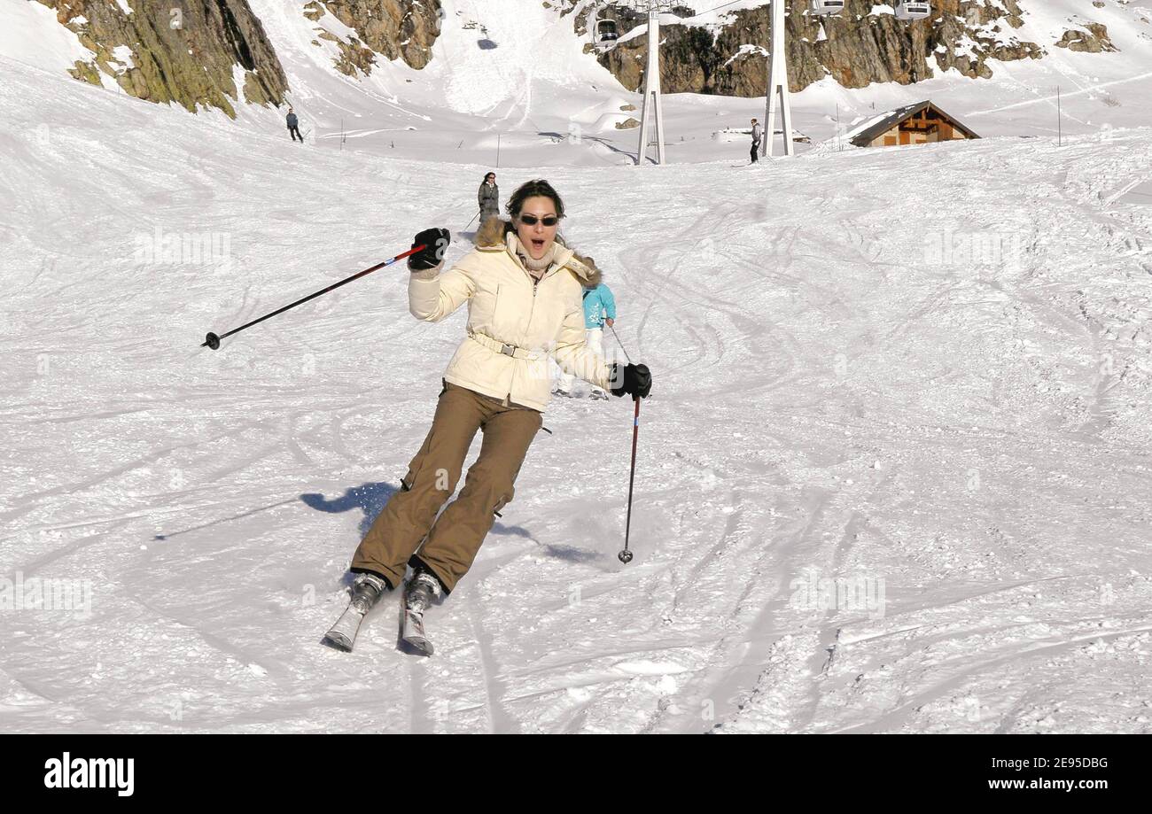 Shirley Bousquet beim 9. Internationalen Comedy Film Festival in L'Alpe d'Huez, Frankreich, am 19. Januar 2006. Foto von Bruno Klein/ABACAPRESSCOM. Stockfoto
