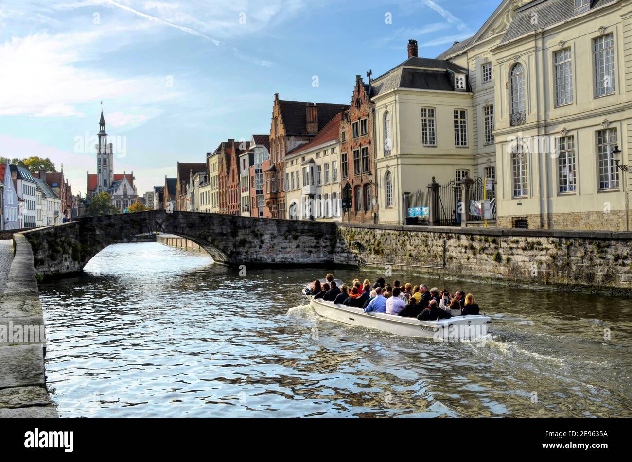 Brügge, Belgien, eine wunderschöne mittelalterliche Stadt Stockfoto