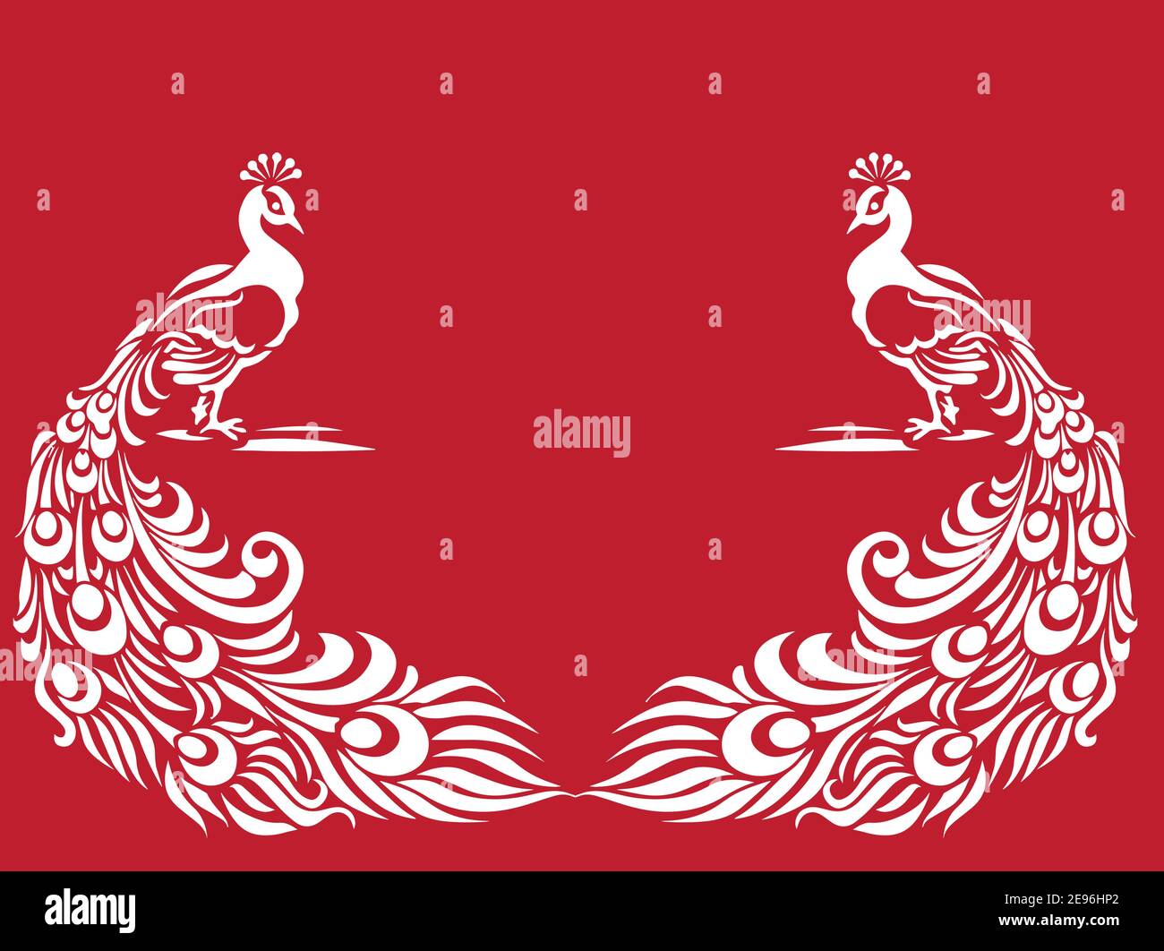 Saree Bordüre von Pfau mit Federn - Indische traditionelle und kulturelle Rangoli, Alpona, Kolam oder Vogel Motiv. pfau Motiv. Traditioneller Pfau Stock Vektor