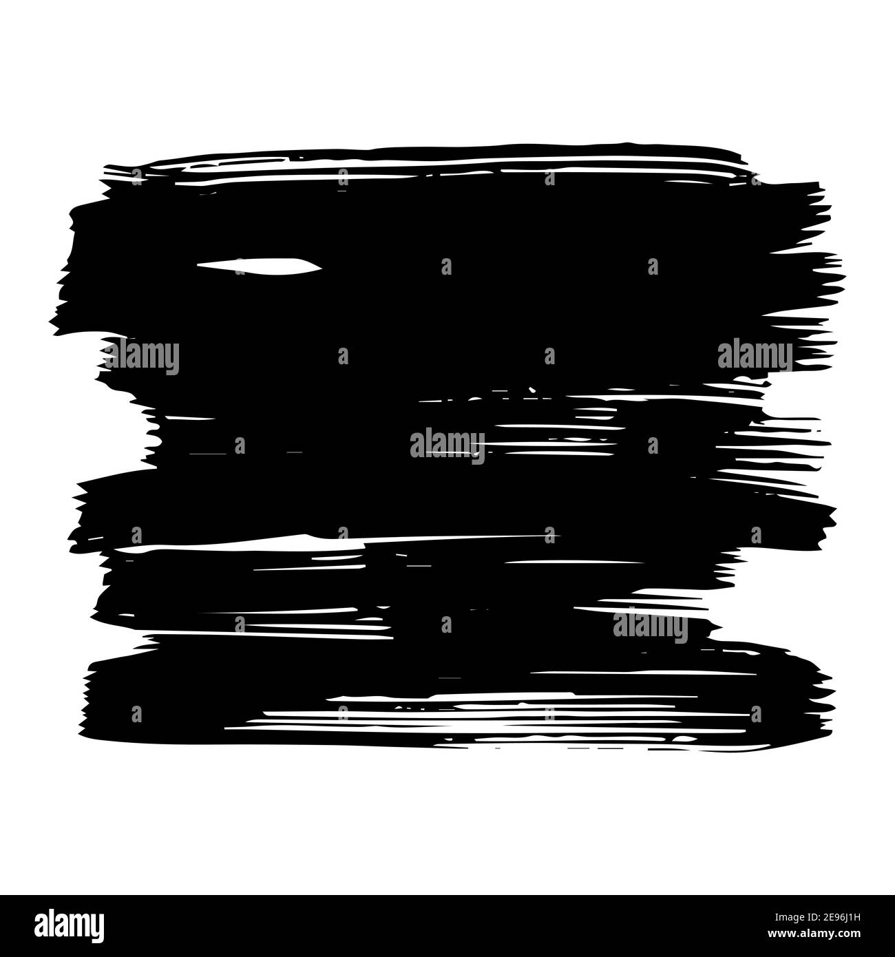 Schwarze Flecken, Pinselstriche mit Tinte. Grunge Formen und Silhouetten für Ihr Design. Kann als Hintergrund in Ihrem Design verwendet werden. Stock Vektor