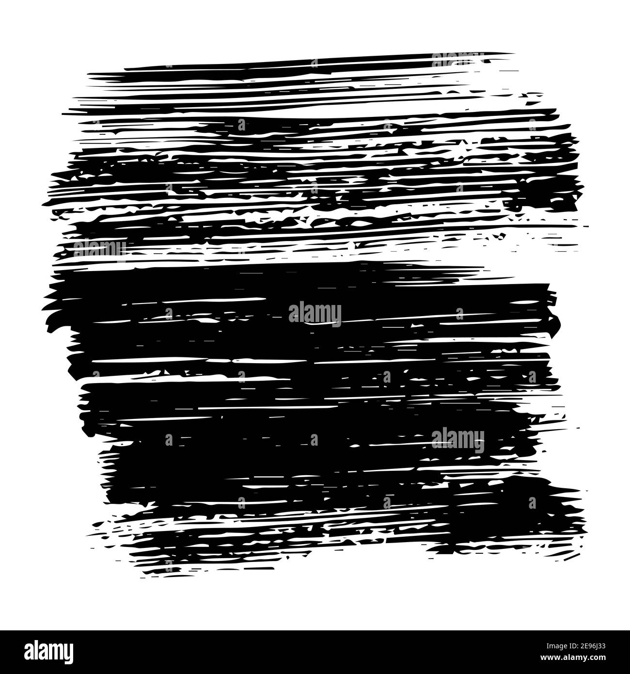 Schwarze Flecken, Pinselstriche mit Tinte. Grunge Formen und Silhouetten für Ihr Design. Kann als Hintergrund in Ihrem Design verwendet werden. Stock Vektor