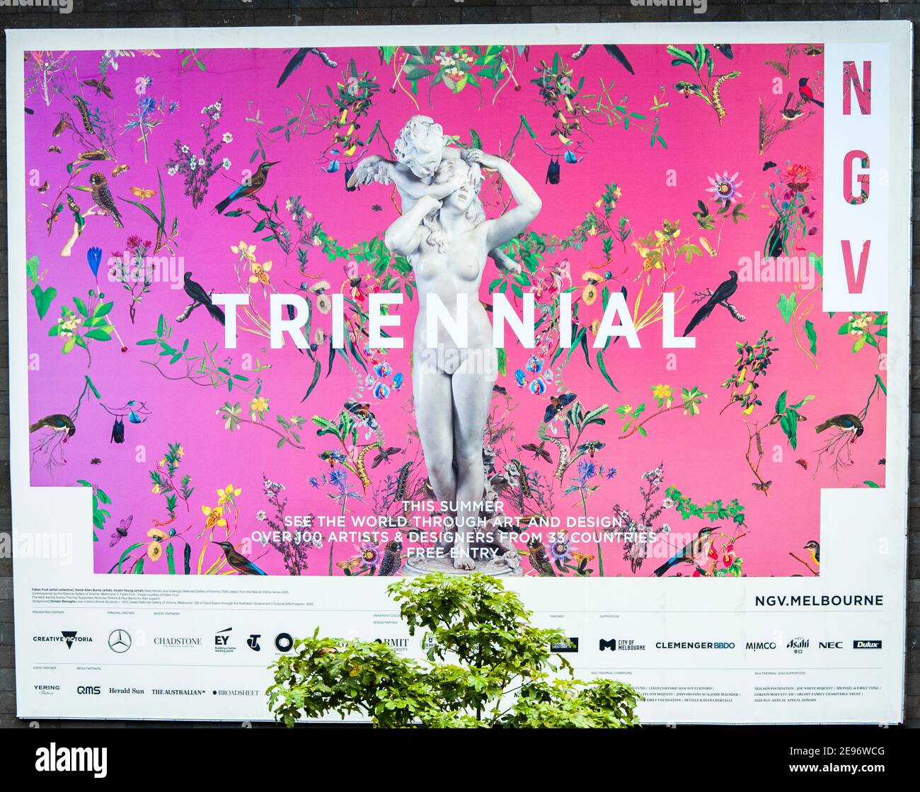 2021 Triennial Promotion in der National Gallery of Victoria, Melbourne, Australien Stockfoto