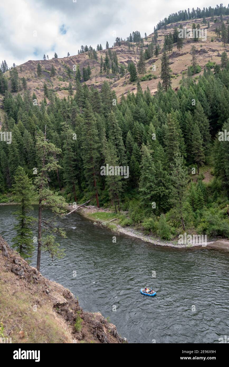 Rafting auf dem Grande Ronde River, Oregon. Stockfoto