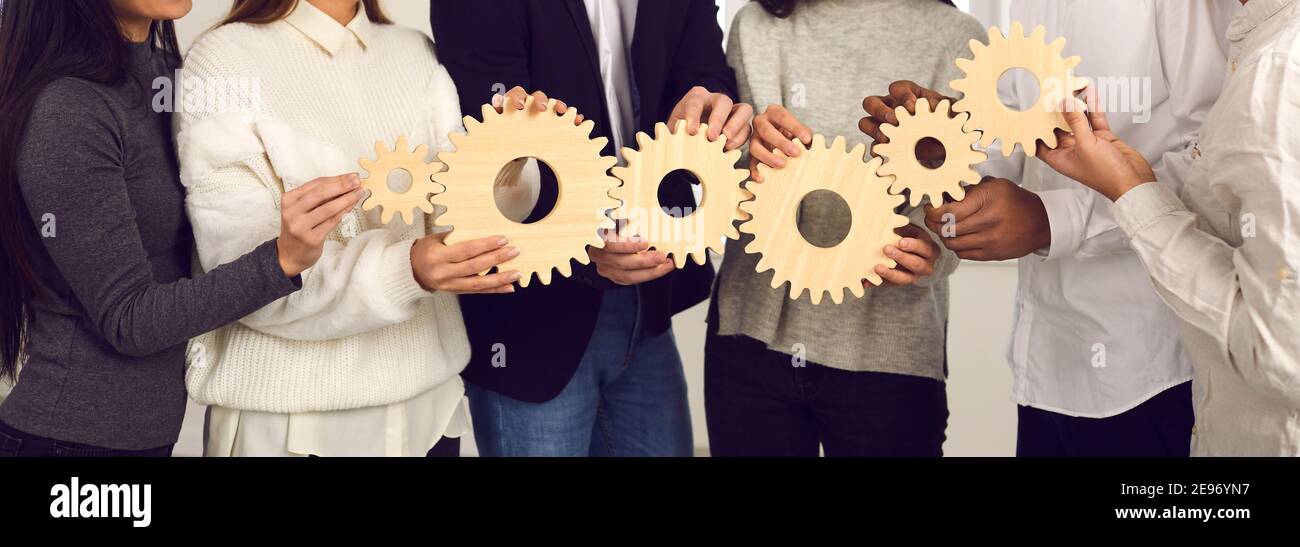 Teamwork, Partnerschaft, internationales Kooperationskonzept Stockfoto