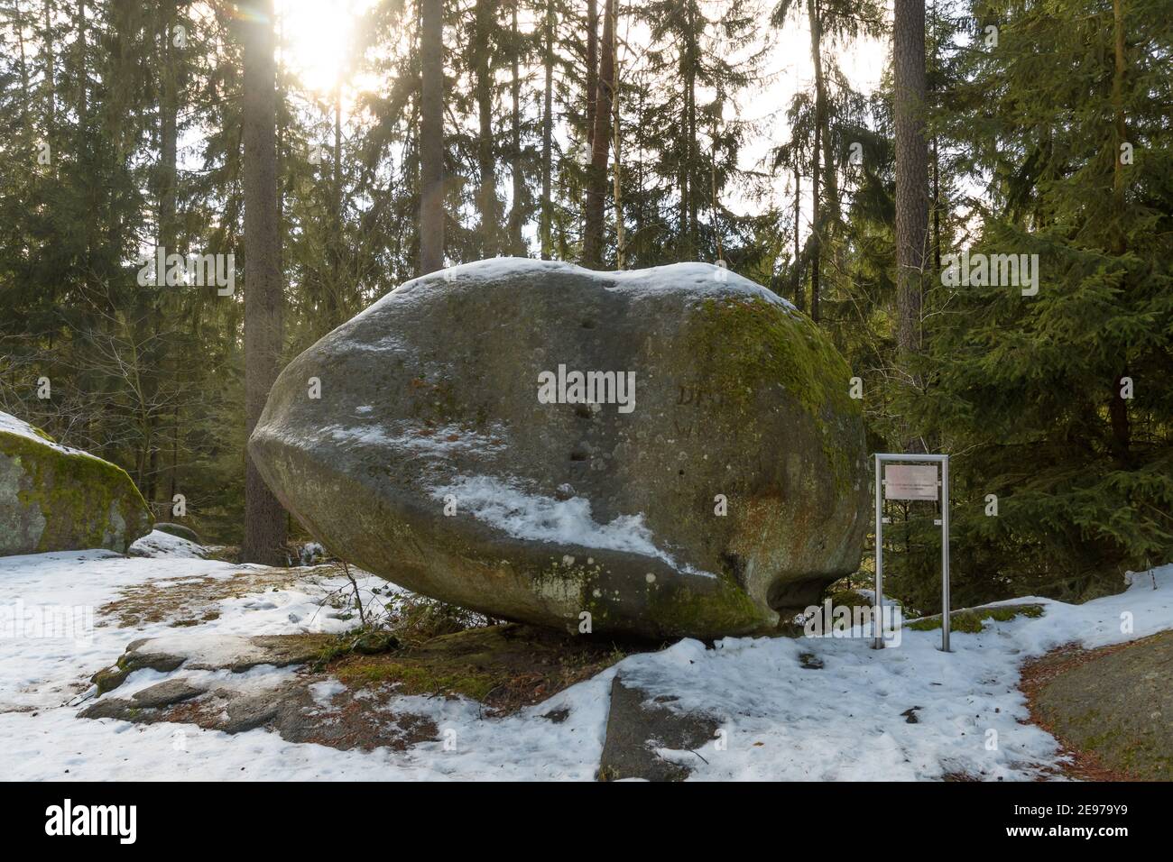 Wobblestones bei amaliendorf im niederösterreichischen waldviertel Stockfoto