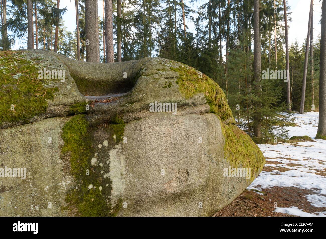Wobblestones bei amaliendorf im niederösterreichischen waldviertel Stockfoto