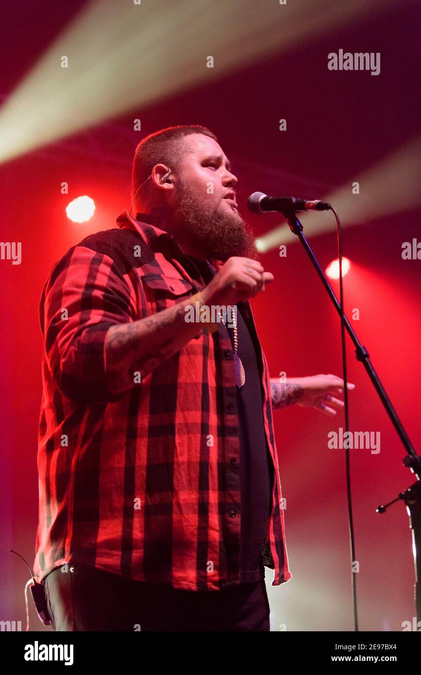 RAG'n'Bone man alias Rory Graham beim Wychwood Festival, Cheltenham, Großbritannien. Juli 4, 2016 Stockfoto