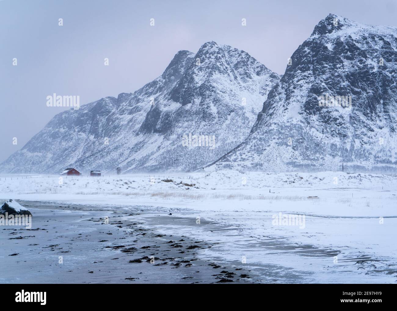 Schöne unberührte Natur im Norden Skandinaviens Stockfoto