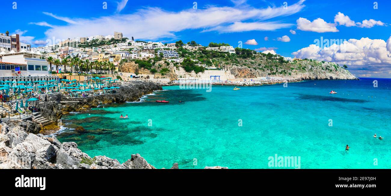 Castro - schöne Küstenstadt in Salento, Apulien. Italienische Sommerferien Stockfoto
