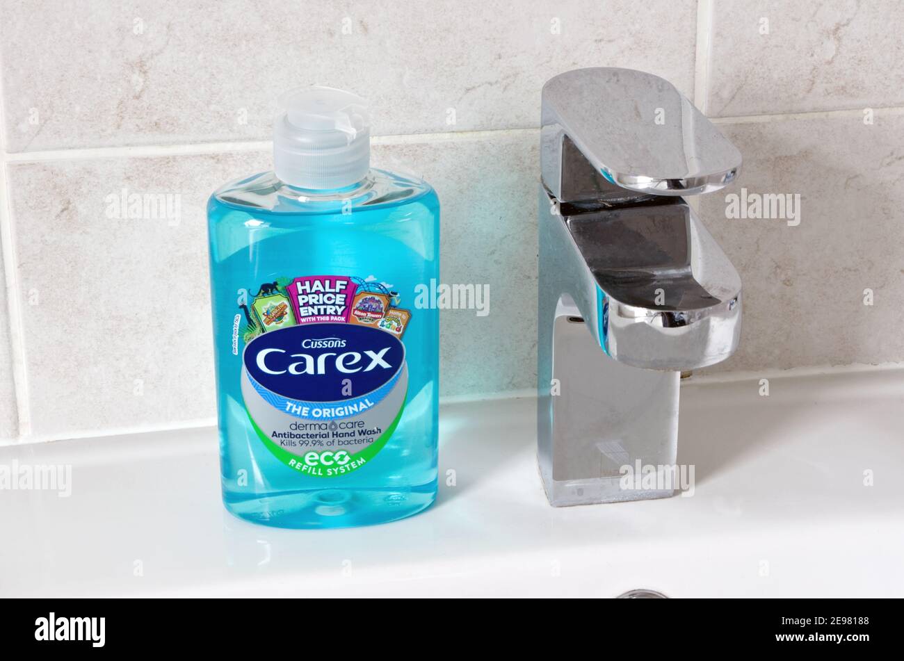 Cussons Carex Original Antibakterielle Handwäsche Stockfoto