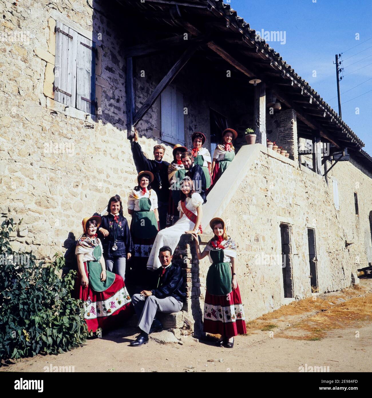 Weinlese, Beaujolais, Frankreich, 1968 Stockfoto