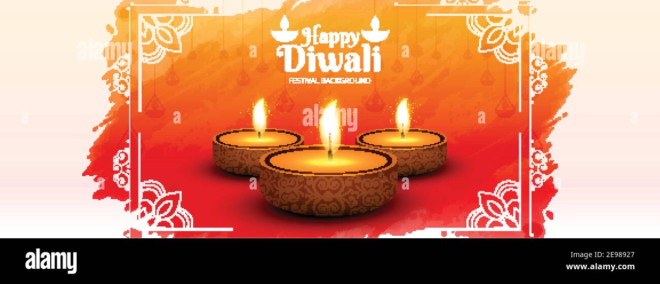 Website Header oder Banner Design mit diwali Festival Hintergrund Stock Vektor