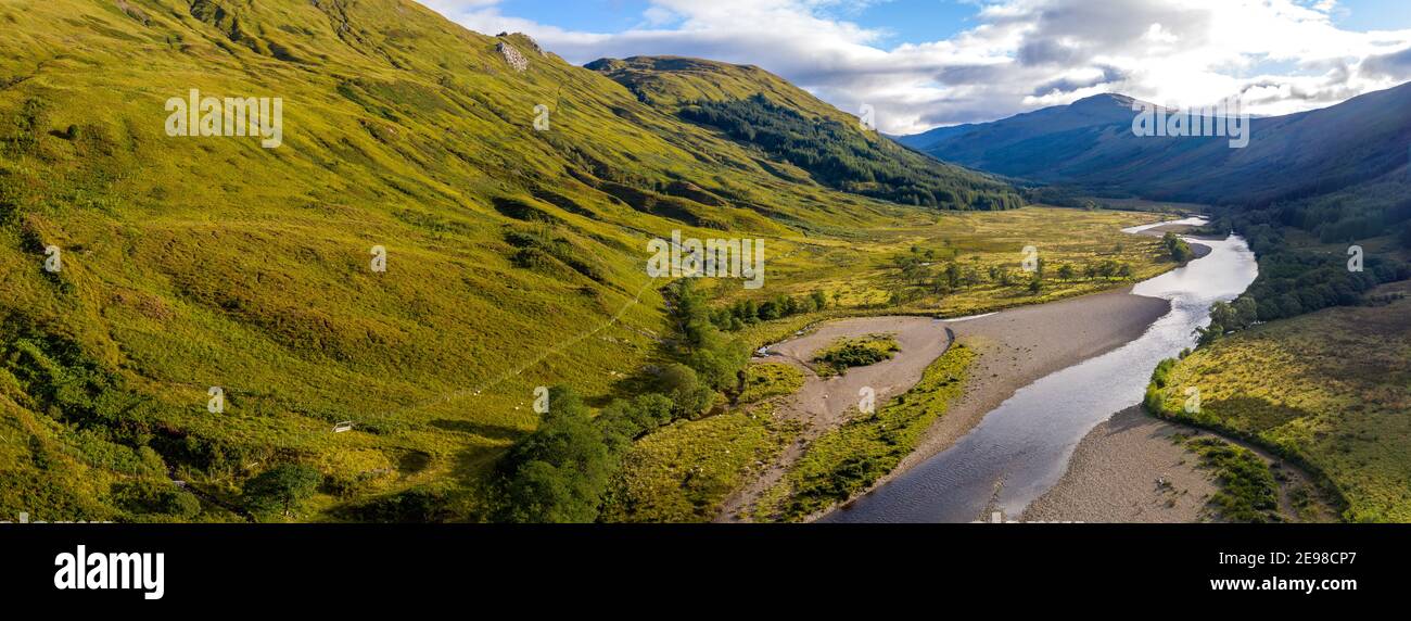 River Orchy, Glen Orchy, Schottland, Großbritannien Stockfoto