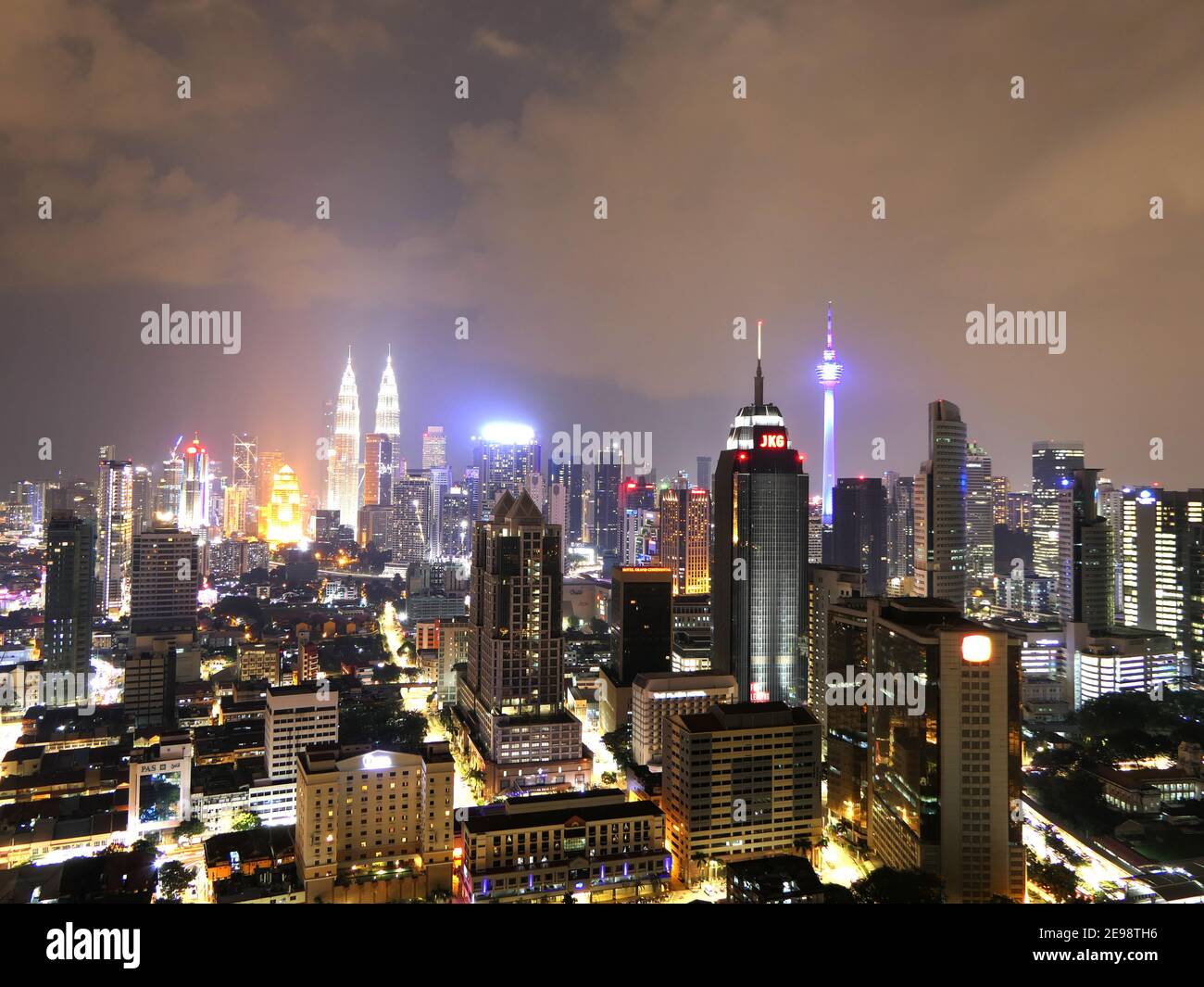 Skyline Patrona Twin Tower, Kuala Lumpur Malaysia Stockfoto