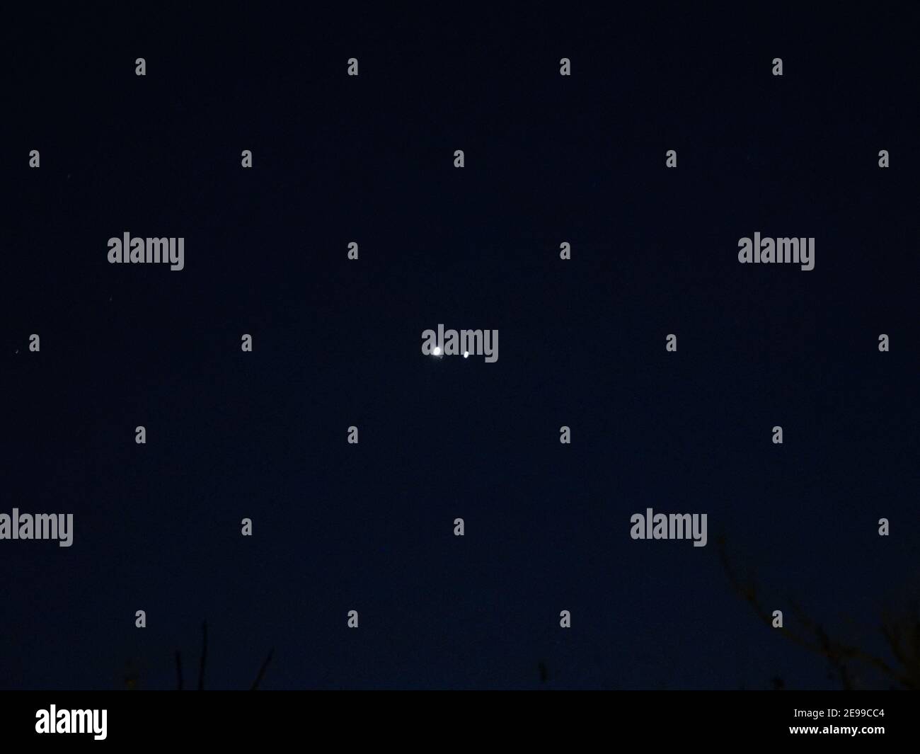 Jupiter mit seinen Monden Stockfoto