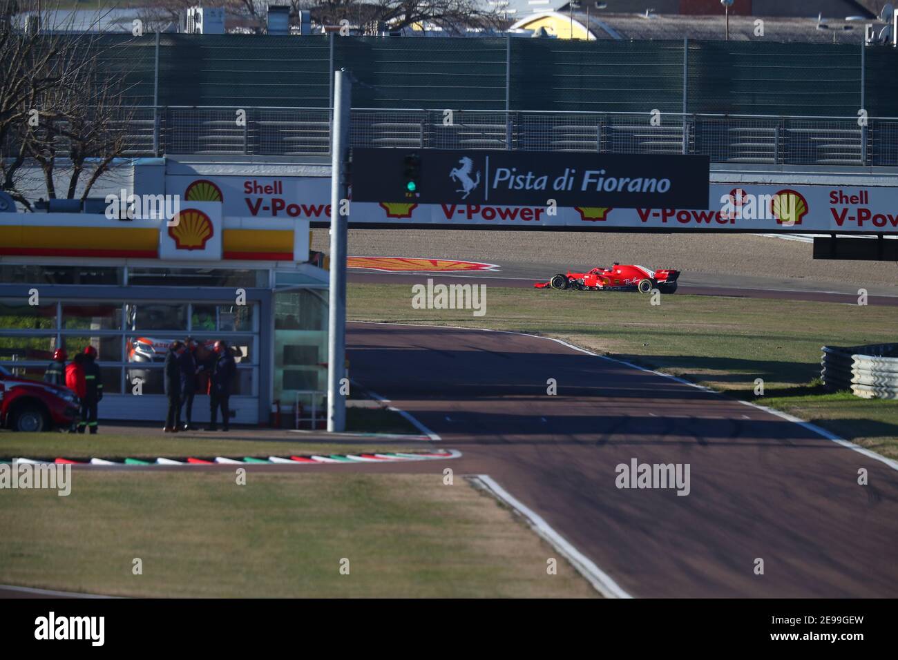 #16 Charles Leclerc Ferrari Formel 1 Weltmeisterschaft 2021, private Prüfung mit dem SF71H für die Saison 2021 in Fiorano, Modena. Stockfoto