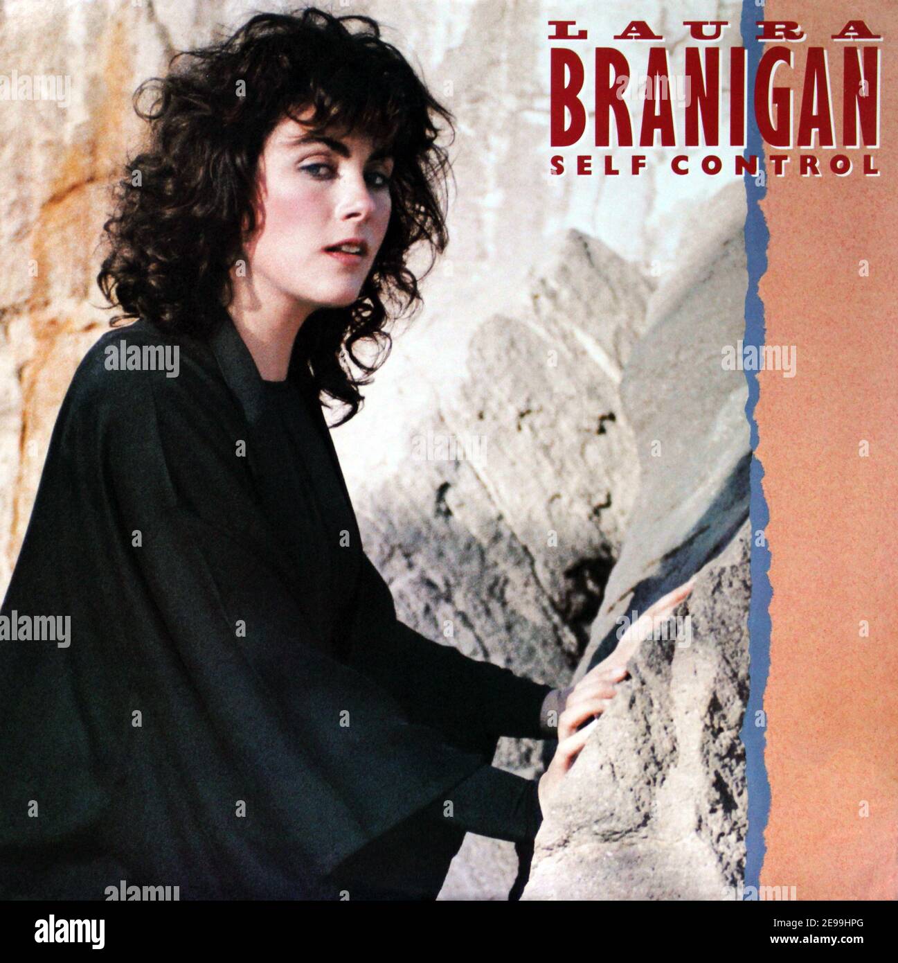 Laura Branigan: 1984. LP Frontabdeckung: Self Control Stockfoto