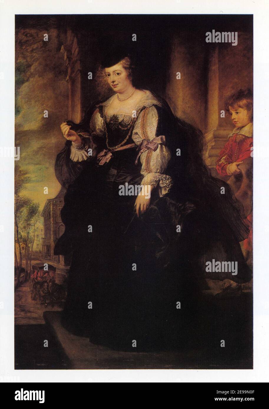Peter Paul Rubens.1577-1640.Hélène Fourment au carosse, Vers 1639.Bois. Stockfoto