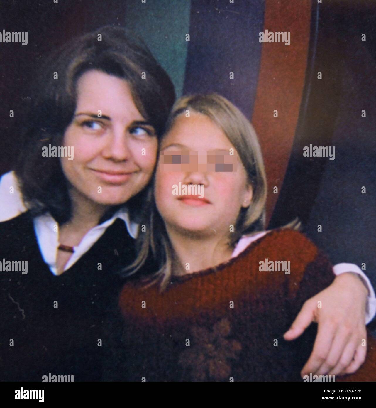 EXKLUSIV - Undatiertes Privatbild von Nathalie Gettliffe, die mit ihrer Tochter Josephine posiert. Foto mit freundlicher Genehmigung von Gettliffe Familie via ABACAPRESS.COM Stockfoto