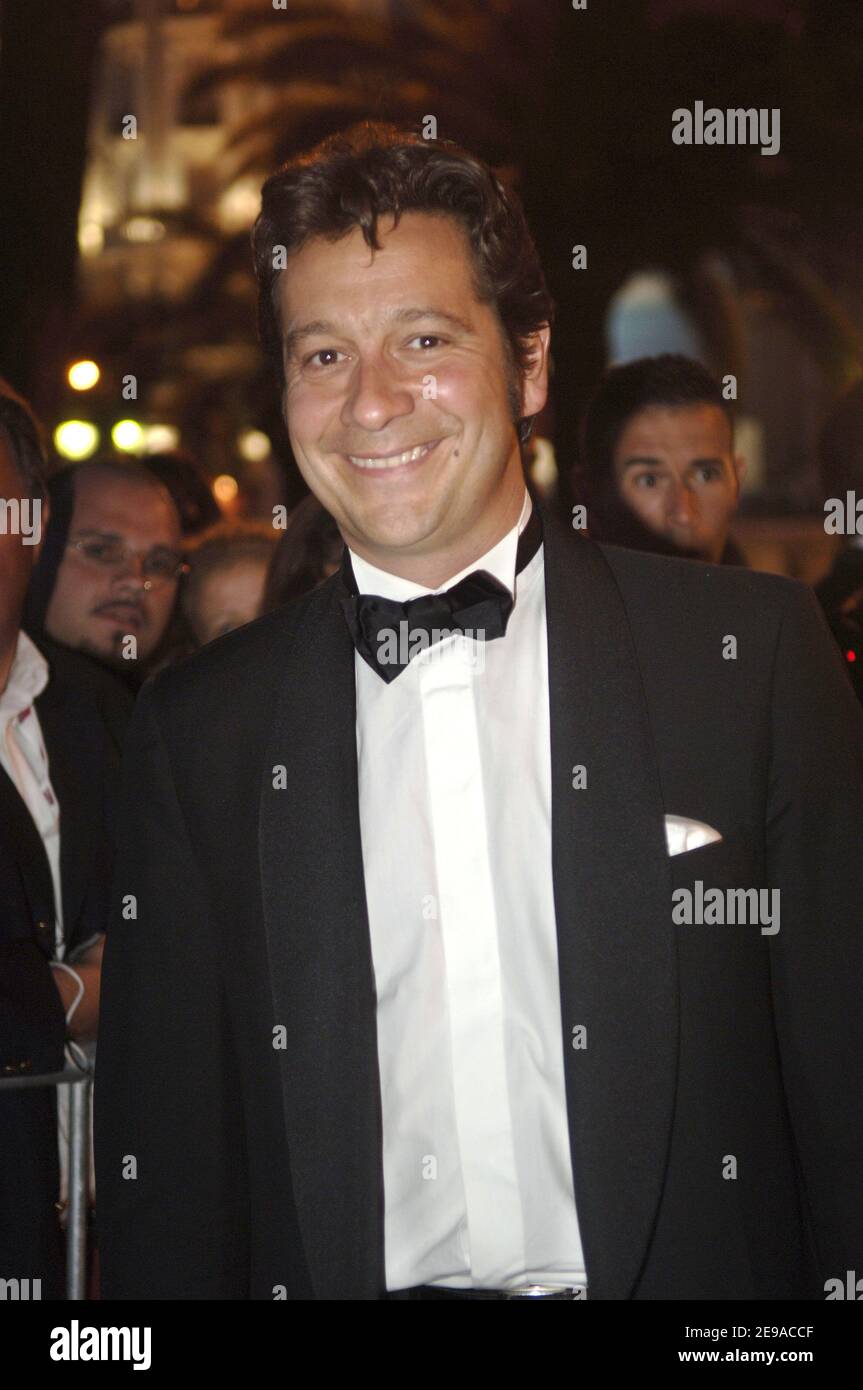 Der französische Humorist Laurent Gerra kommt bei der "Over the Hedge" Party während der Filmfestspiele 59th in Cannes, Frankreich am 21. Mai 2006 an. Foto von Giancarlo Gorassini/ABACAPRESS.COM Stockfoto