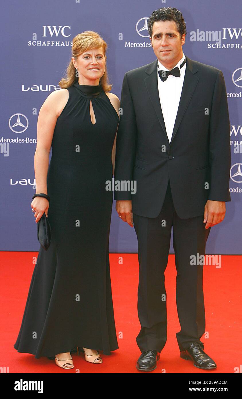 Miguel Indurain kommt am 22. Mai 2006 bei den Laureus World Sports Awards 2006 im Parc del Forum, Barcelona, Spanien an. Foto von Patrick Bernard/ABACAPRESS.COM Stockfoto