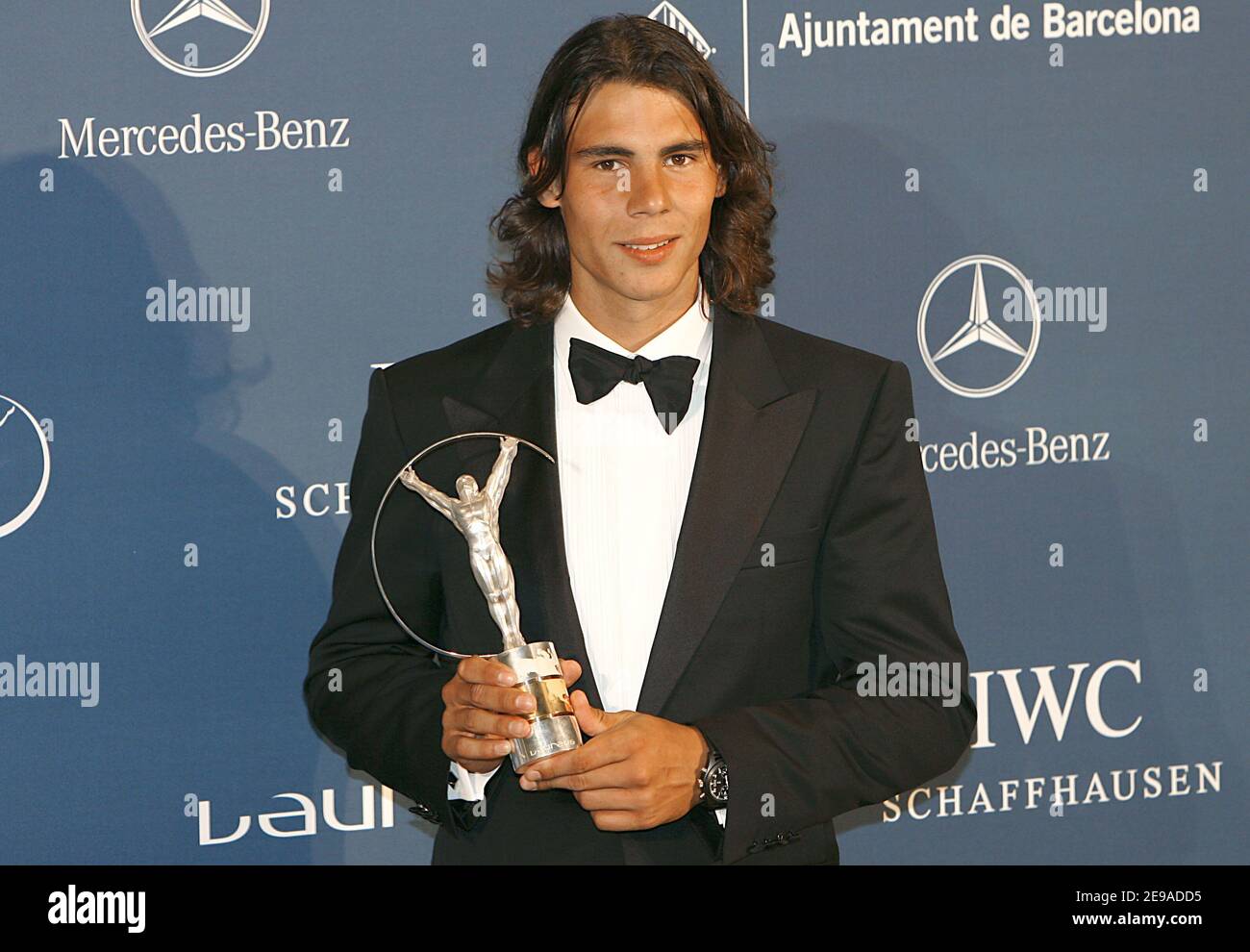 Rafael Nadal Gewinner des Laureus Newcomer of the Year Award bei den Laureus World Sports Awards 2006, im Parc del Forum, Barcelona, Spanien am 22. Mai 2006.Foto von Patrick Bernard/ABACAPRESS.COM Stockfoto