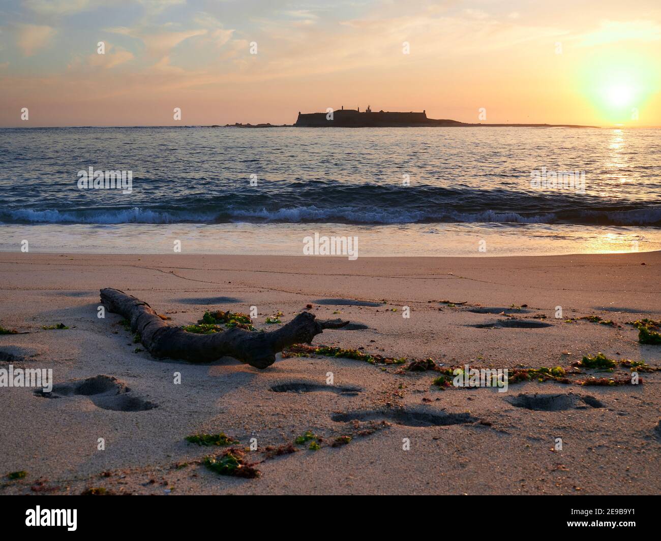 Fotos vom Strand von Moledo Stockfoto