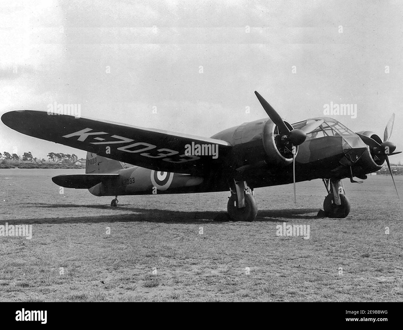 Bristol Blenheim Mk.I Prototyp Stockfoto