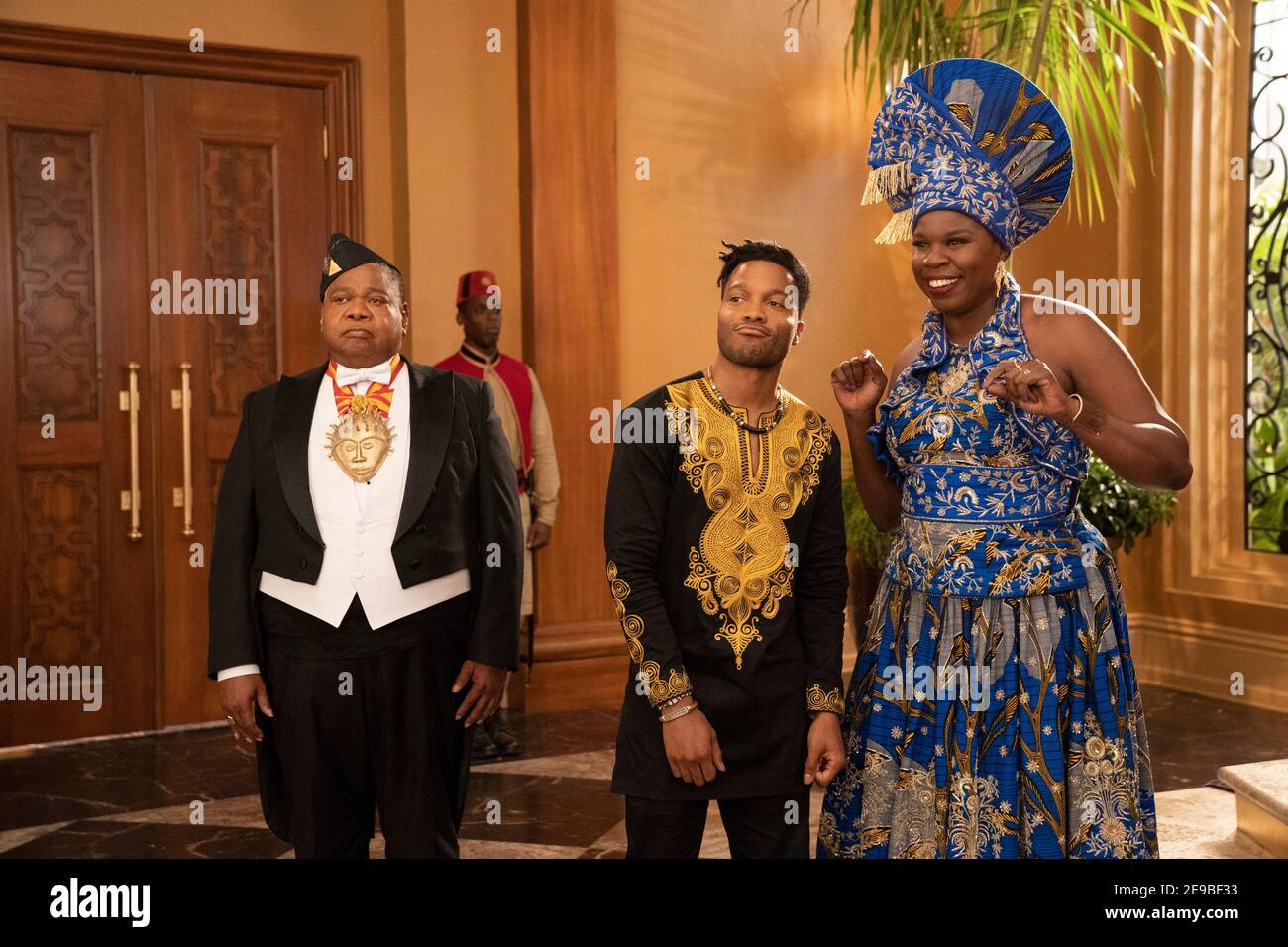 VERÖFFENTLICHUNG: 5. März 2021 TITEL: Coming 2 America STUDIO: Amazon Studios REGIE: Craig Brewer PLOT: Der afrikanische Monarch Akeem erfährt, dass er in den USA einen lang verlorenen Sohn hat und nach Amerika zurückkehren muss, um diesen unerwarteten Erben zu treffen und eine Beziehung zu seinem Sohn aufzubauen. MIT Jermaine Fowler, Leslie Jones . (Bild: © Amazon Studios/Entertainment Pictures) Stockfoto