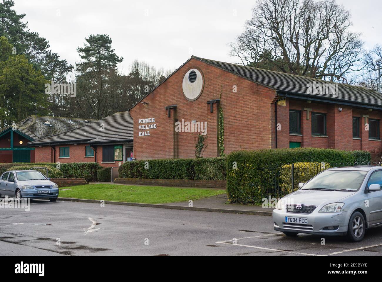 Pinner Village Hall im Pinner Memorial Park, England, Großbritannien Stockfoto